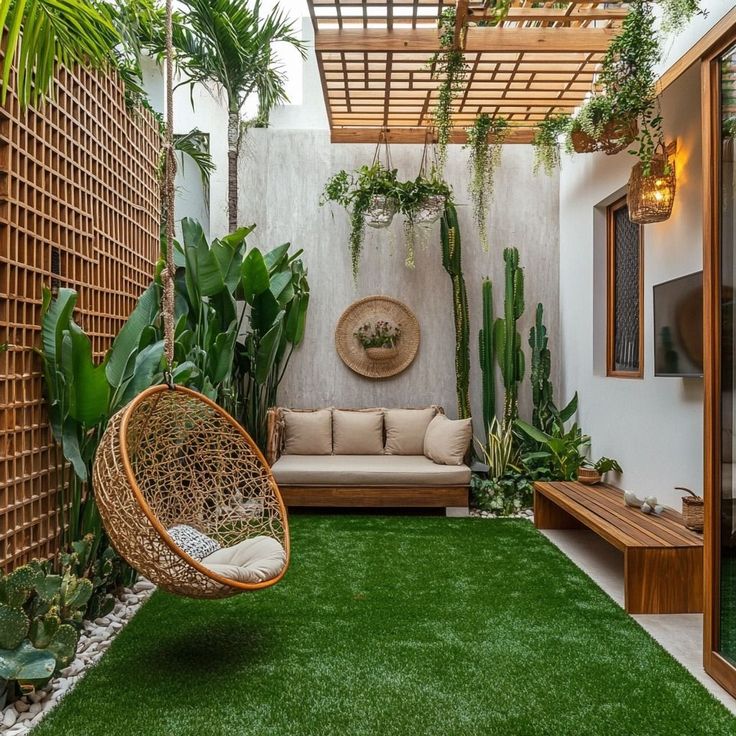 Beautiful terrace garden setup with lush green plants by Daniya Nursery, a wholesale plant nursery in Uttar Pradesh.