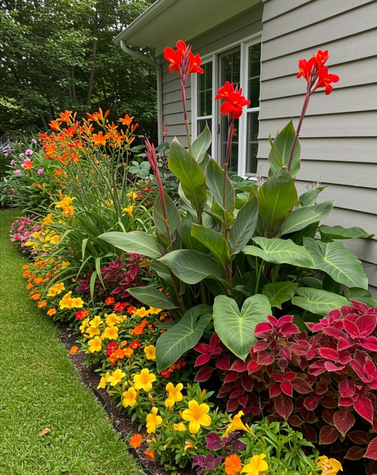 Vibrant garden with colorful blooms and healthy greenery maintained by a trusted Flower Plants & Nursery in Gajraula.